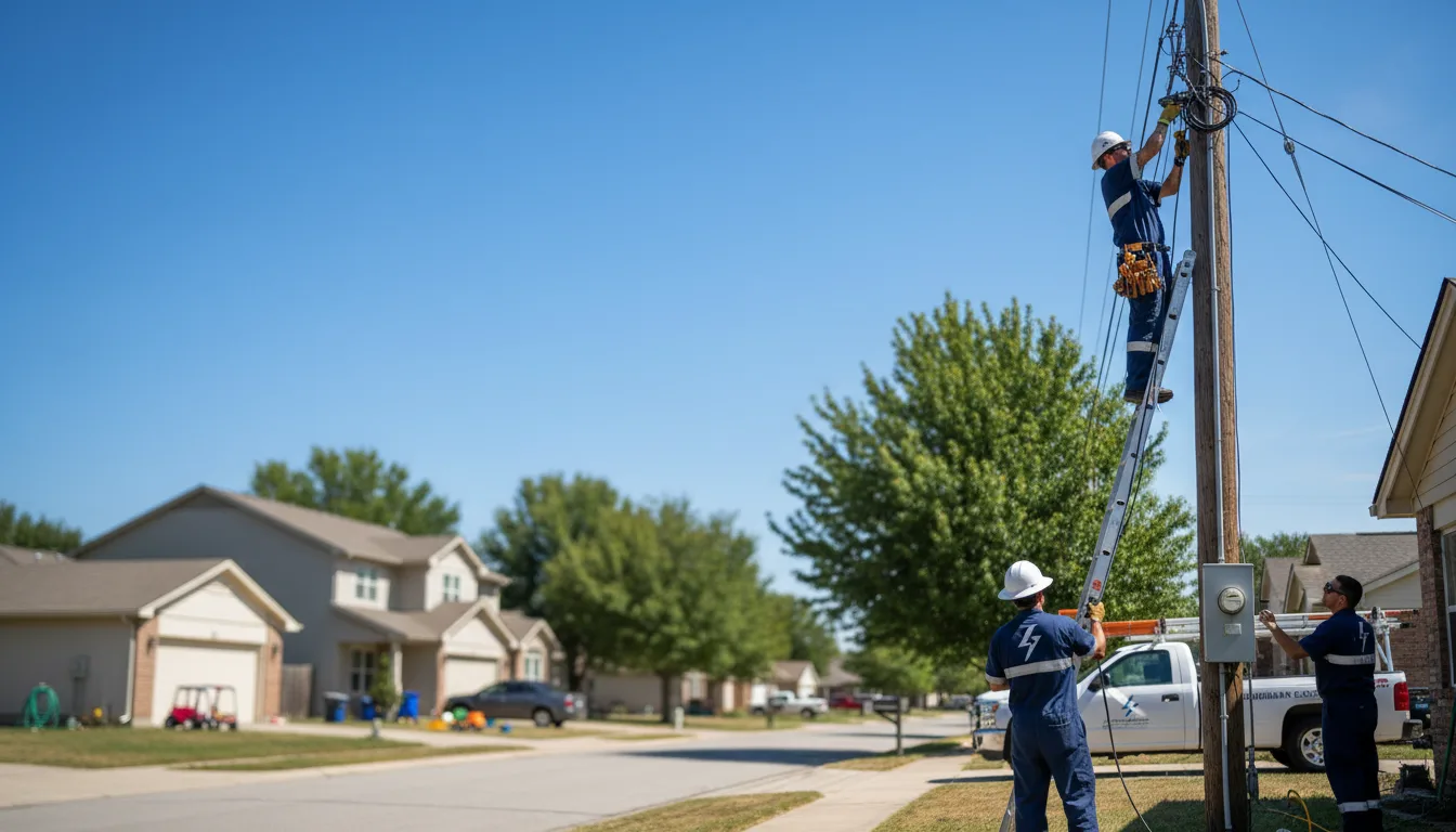 Residential electrician providing installation services in Riley, KS